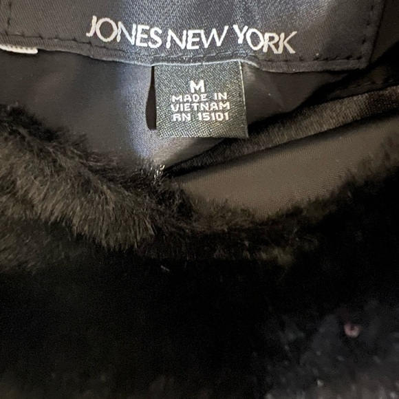 JONES NEW YORK Trench Coat Size M reversible from winter to fall - Picture 3 of 14